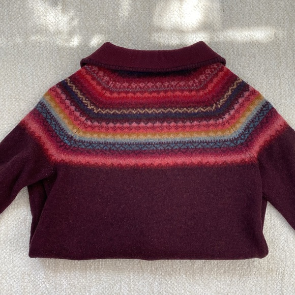 Eddie Bauer Lambs Wool Zip Up Sweater - Picture 2 of 7